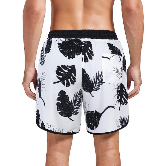 Swim Trunks Quick Dry Bathing Suit for Men with Compression Liner - Picture 3 of 4